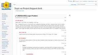 
                            6. [RESOLVED] Login Problem on Project:Support desk - MediaWiki
