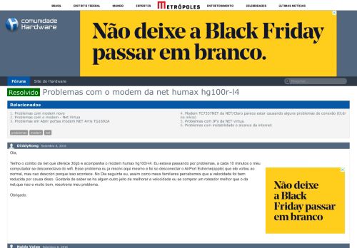 
                            5. Resolvido - Problemas com o modem da net humax hg100r-l4