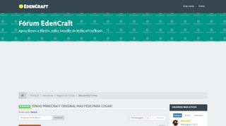 
                            6. RESOLVIDO TENHO MINECRAFT ORIGINAL MAS PEDE PARA LOGAR! - Forum ...