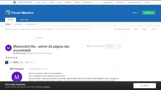 
                            4. [Resolvido] Wp - admin dá página não encontrada! - WordPress ...