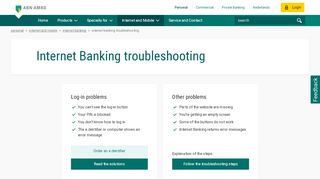 
                            8. Resolving Internet Banking problems - ABN AMRO