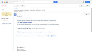 
                            11. Resolving issues related with digimail or digitalseva portal - Google ...