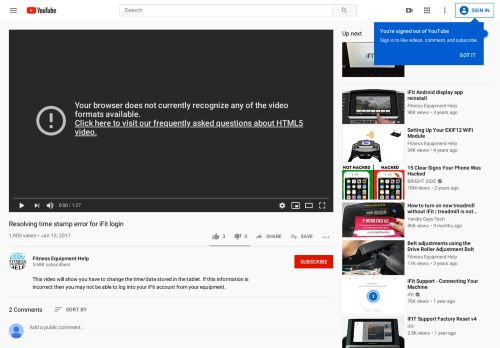 
                            6. Resolving time stamp error for iFit login - YouTube