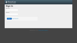 
                            3. ResortCom: Sign In