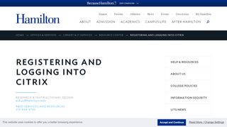 
                            7. Resource Center - Registering and Logging into Citrix - Hamilton ...