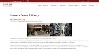 
                            5. Resource Centre & Library | Putra Business School