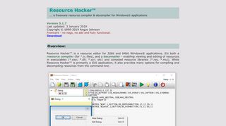 
                            8. Resource Hacker - Angus Johnson