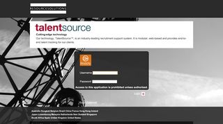 
                            7. Resource Solutions - iSupply Login - talentsource - Resource Solutions