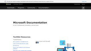 
                            7. Resources and Tools for IT Professionals | TechNet - MSDN - Microsoft