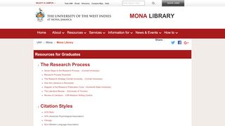 
                            4. Resources for Graduates | Mona Library - UWI, Mona