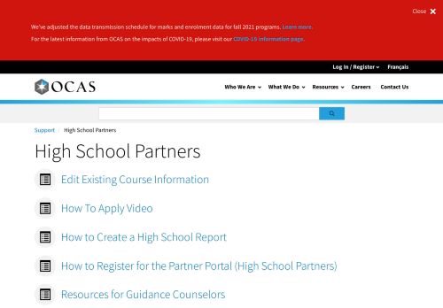 
                            2. Resources For Guidance Counsellors | OCAS