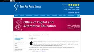 
                            11. Resources for Staff / Apple Teacher - Saint Paul Public Schools