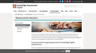 
                            7. Resources for teachers | Cambridge English