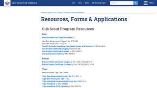 
                            8. Resources, Forms & Applications | Boy Scouts of America