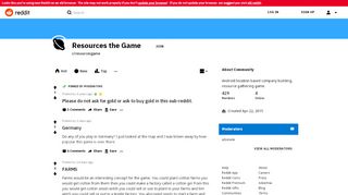 
                            8. Resources the Game - Reddit