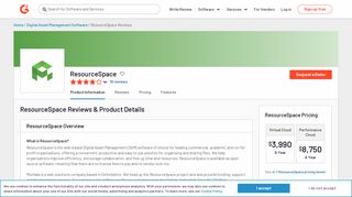
                            4. ResourceSpace Reviews 2018 | G2 Crowd