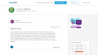 
                            4. [Responded] Cyber FX is a scam | Cyber FX on Hellopeter.com
