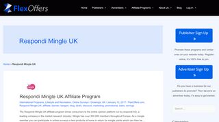 
                            13. Respondi Mingle UK Archives | FlexOffers.com Affiliate Programs