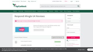 
                            8. Respondi Mingle UK Reviews and Feedback from Real Members