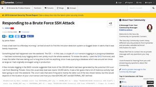 
                            5. Responding to a Brute Force SSH Attack | Symantec Connect ...