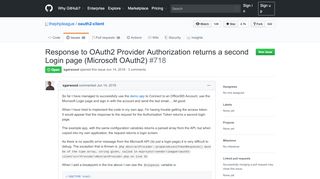 
                            7. Response to OAuth2 Provider Authorization returns a second Login ...