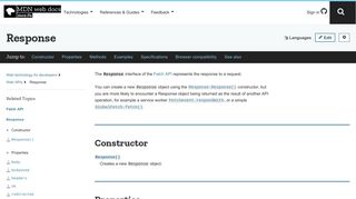 
                            9. Response - Web APIs | MDN