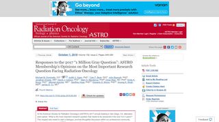 
                            12. Responses to the 2017 “1 Million Gray Question”: ASTRO ...