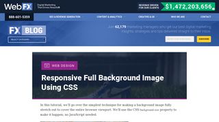 
                            12. Responsive Full Background Image Using CSS