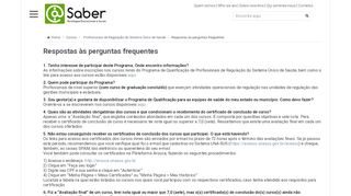 
                            12. Respostas às perguntas frequentes | Portal do SABER