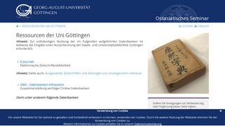 
                            1. Ressourcen der Uni Göttingen - Georg-August-Universität Göttingen