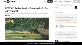 
                            7. REST API Authentication Example in PHP - JWT Tutorial -