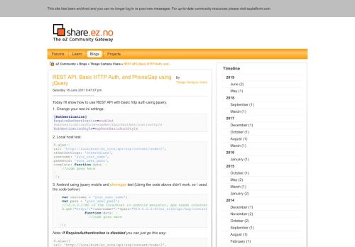 
                            6. REST API, Basic HTTP Auth, and PhoneGap using jQuery - The eZ ...