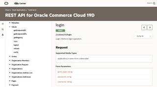 
                            12. REST API for Oracle Commerce Cloud 19A - login - Oracle Docs
