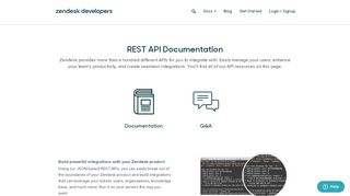 
                            3. REST APIs - Zendesk Developer Portal