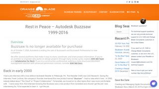 
                            4. Rest in Peace - Autodesk Buzzsaw, the original cloud app for ...