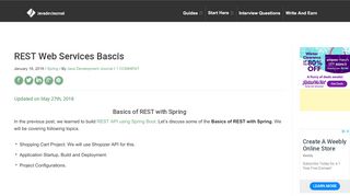 
                            12. REST Web Services Bascis | Java Development Journal