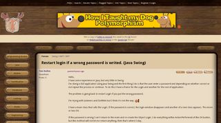 
                            13. Restart login if a wrong password is writed. (Java Swing) (Swing ...