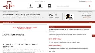 
                            10. Restaurant and Food Equipment Auction in Edmonton, Alberta by ...