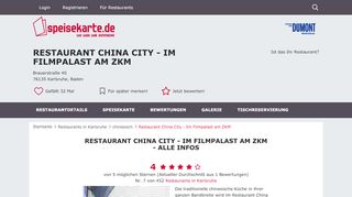 
                            11. Restaurant China City - Im Filmpalast am ZKM in Karlsruhe, Baden ...
