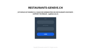 
                            8. Restaurant Geneve - Login
