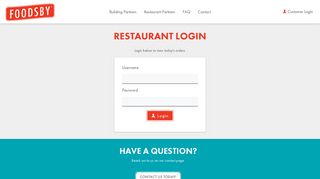 
                            13. Restaurant Login - Foodsby