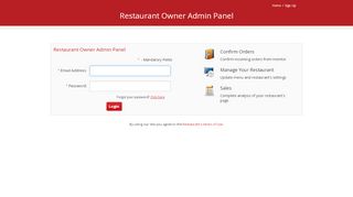 
                            4. Restaurant Owner Login - online order food delivery tapeater.com