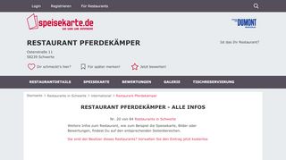 
                            5. Restaurant Pferdekämper in Schwerte – speisekarte.de