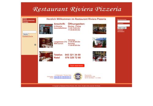 
                            9. Restaurant Riviera Pizzeria CMS website