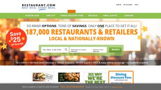 
                            3. Restaurant.com | Restaurant Reviews, Coupons and Deals