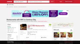 
                            6. Restaurants in Century City with WiFi - Zomato SA