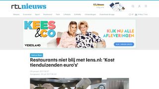 
                            11. Restaurants niet blij met Iens.nl: 'Kost tienduizenden euro's' | RTL ...