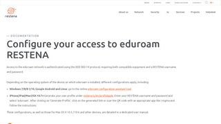 
                            12. Restena - Support - Documentation - RESTENA eduroam access