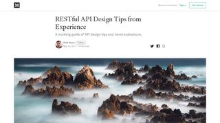 
                            9. RESTful API Design Tips from Experience – studioarmix – Medium