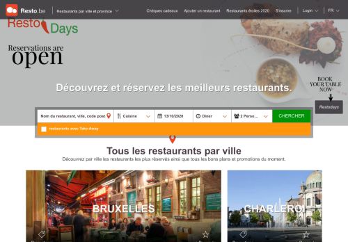 
                            2. Resto.be: découvrez et réservez les meilleurs restaurants de Belgique